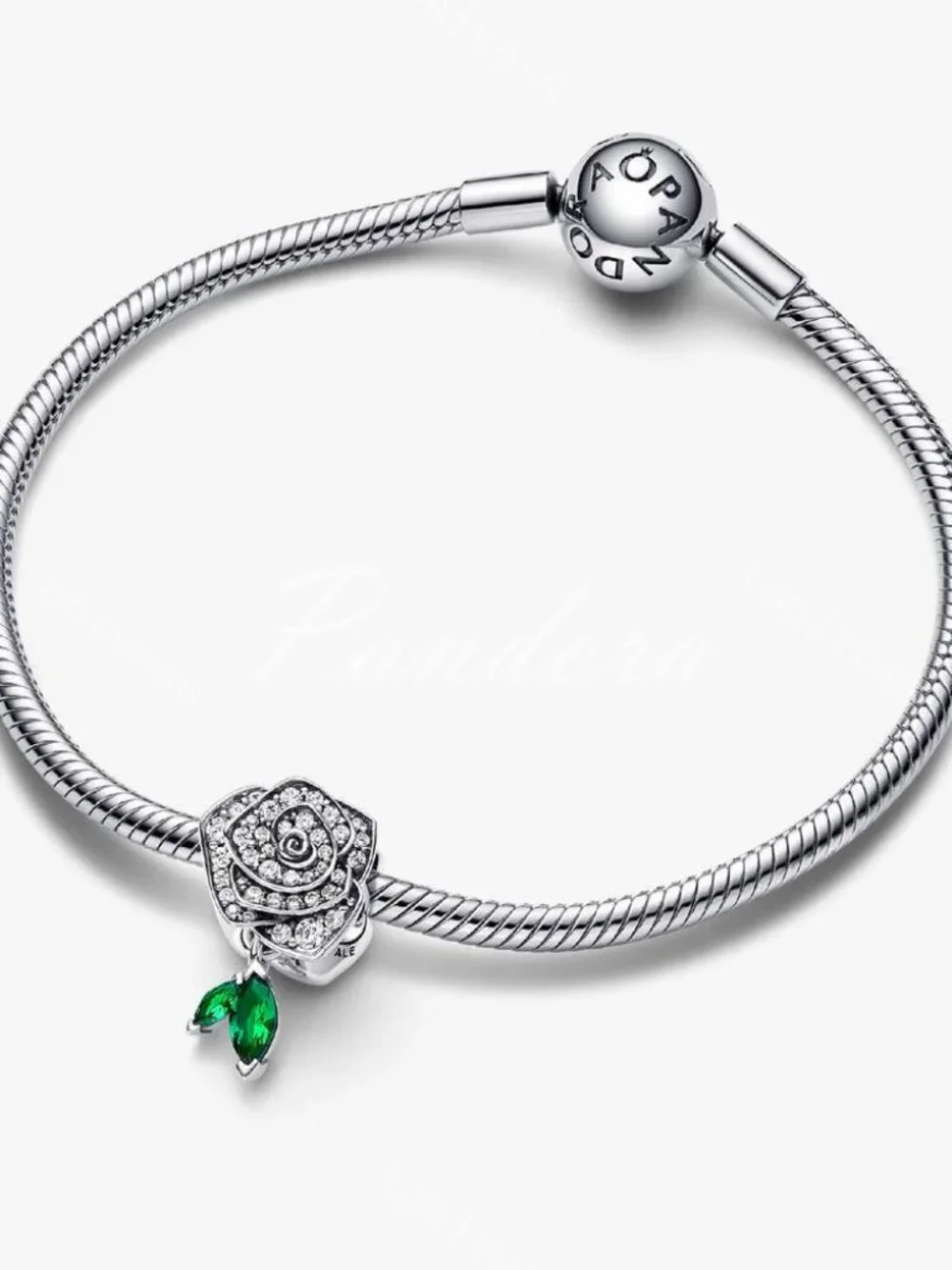Pandora Sparkling Rose in Bloom Charm